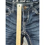 LA Idol Jeans Womens Size 1 TALL Dark Wash Bling Low Rise Bootcut Denim Y2K Stud Blue Photo 8