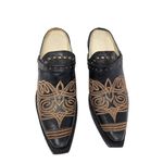 Corral Leather Embroidered Brown Pointed Toe Cowgirl Mules Western Size 7 M Photo 3