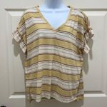 Pilcro and the Letterpress V-Neck Ruffle Short Sleeve Top Photo 1