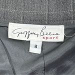 Geoffrey Beene Geoffrey‎ Beene Windowpane High Waist Cuff Hem Straight Leg Trouser Pants Grey 8 Photo 10