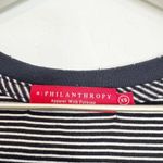 n:philanthropy Navy Blue White Striped T-Shirt Dress Size XS Coastal Nautical Photo 6