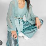 Jeannie Mai X INC Women's High Waist Sheer Sequined Pants Evening Pants 6 Photo 2