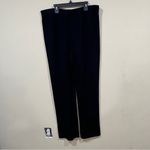Misook EUC  Pull On Knit Straight Leg Women full length dress Pants Size 0X Black Photo 4