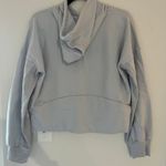 Light Blue Cropped Hoodie Size L Photo 3