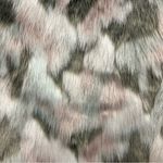Aixirui Faux Fur Coat in Pink and Gray Size L Photo 3