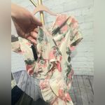 Bebe  Sheer Dream Floral Short Sleeve Romper size 10 NWT Photo 8