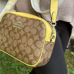 Coach Authentic  Coated signature canvas/smooth leather zip top Crossbody Photo 11