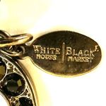 White House | Black Market black and grey multi strand ribbon tie necklace Photo 6