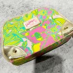 Lilly Pulitzer  Pink Koala Green Zip Cosmetic Bag Photo 1