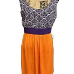 Women's Game Day Girl Stuff Purple Orange White Dress Size L Size L Photo 0