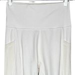 Aerie Leggings Womens Medium White Mesh Offline Goals 7/8 Hi Rise Athleisure Photo 2