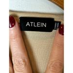 Atlein Shirt Women 4 Tan Beige Knit Sleeveless Asymmetric Neckline Tee Photo 7