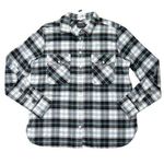 Pendleton NWT Women's Double-Brushed Cotton Flannel Plaid Elbow Patch Shirt L Photo 0
