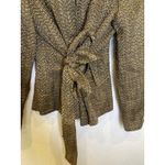 Oscar de la Renta Oscar by Blazer w/ Belt EUC Sz 10 Tweed Multicolored Brown Tan Photo 1