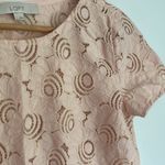 Loft | Pink Floral Short Sleeve Top sz Small Photo 1