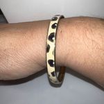 J. Crew Enameled Animal Print Bangle Bracelet‎ Black Photo 2