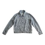 RVCA Striped Jean Jacket - Black and White Photo 1