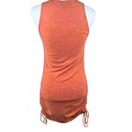 Motel Rocks Retro Orange Pink Trippy Waves Ruched Bodycon Tank Mini Dress XS Photo 3