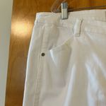 Soft Surroundings  Ultimate High Rise Lace Hem Slim Crop White Jeans Pants 20W Photo 11