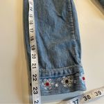 Christopher & Banks  Denim Shirt Women’s M Snow Days Snowman Snowflake Embroidery Photo 13