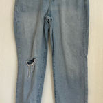 Old Navy  Light Blue High Rise Distressed Jeans Photo 0