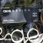 ASOS  Black Patent Leather Embossed Jacket Moto Style 12 Photo 2