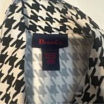 Denim&Co 1X Houndstooth Moleskin Button Down Casual Shirt Office Big Black Photo 2