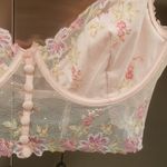 For Love & Lemons π x VSπ April Bloom Bustier ~ Pink Floral Large L NWT Photo 9