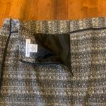 Liz Claiborne Skirt 14 Black White Gray Patterned Tweed Pencil Lined Photo 5