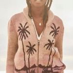 Faherty 💕💕 Beach Cardigan ~ Sunset Palm Print Small S NWT Photo 0
