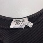 Princess Polly  Black Lace-Up Cutout Crop Top Photo 1