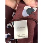 41 Hawthorn Women's Burgundy Hi Lo Pleat Split Neck Blouse Size Large NWOT Purple Photo 2