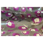 Juicy Couture  Tote Vinyl Gray Purple White Flowers Bag Leather Trim Photo 13