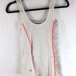 Lululemon Womens What The Sport Tank Top Stripe Gym Yoga Activewear Gray 4 Photo 2