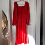 La Ligne x Target Red Smocked Maxi Dress Long Sleeves Women’s Size XL Photo 6
