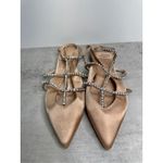 Jeffrey Campbell Flats Size 6 Pointed Toe Satin Finish Rhinestones Photo 2