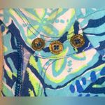 Lilly Pulitzer Women´s Alinda Top Cotton Indigo Sunset Swim Sz L spring classic Photo 6