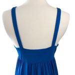 Susana Monaco Maxi Dress Blueberry Blue Sleeveless Empire Elastic Waist Sm NWT Photo 4