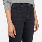 frame denim FRAME Le High N Tight Straight Leg Jeans High Waist Inkwell Black Wash Size 28 6 Photo 8