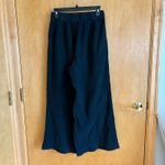 Free People Black Gauze Wide Leg Cropped Pants XS Photo 2