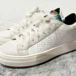 P448 Thea Rainbow Sneakers White Leather Size 39 Photo 0