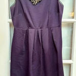 Vera Wang  | Violet Purple Broach Embellished Pockets Cocktail Party Dress Size 8 Photo 0