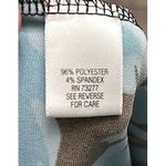 Apt. 9  Turquoise Brown Midi Dress PS Floral Print Flutter Sleeve Stretch Artsy Photo 14