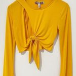 Urban Outfitters Yellow Cut Out top Photo 0