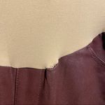 BLANK NYC  Maternity Faux Leather Skinny Pants Sz 27 Belly Band Maroon Burgundy Photo 6
