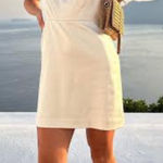 NWT Favorite Daughter They Break Up Dress Ivory Size 4 Photo 0