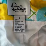 Lilly Pulitzer  Yellow & Blue Lemon Blueberry Tie Halter Dress Size 8 Photo 5