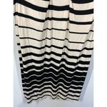 Cato Womens Striped Sleeveless Lined Cut-Out Midi Dress Black cream Size XL NWOT Photo 4