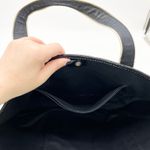 Lands' End Tote Bag Large Patent Leather Carryall Shopper Coastal New England Photo 3