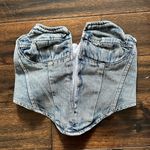 Forever 21 F21 Denim Strapless Top Photo 1